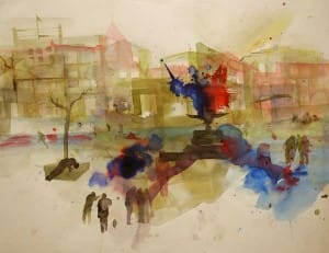 רחל קיני - צבעי מים על נייר, 2010