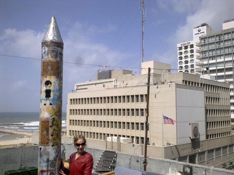 הטיל "נמרוד" של גיא ברילר מול שגרירות ארה"ב