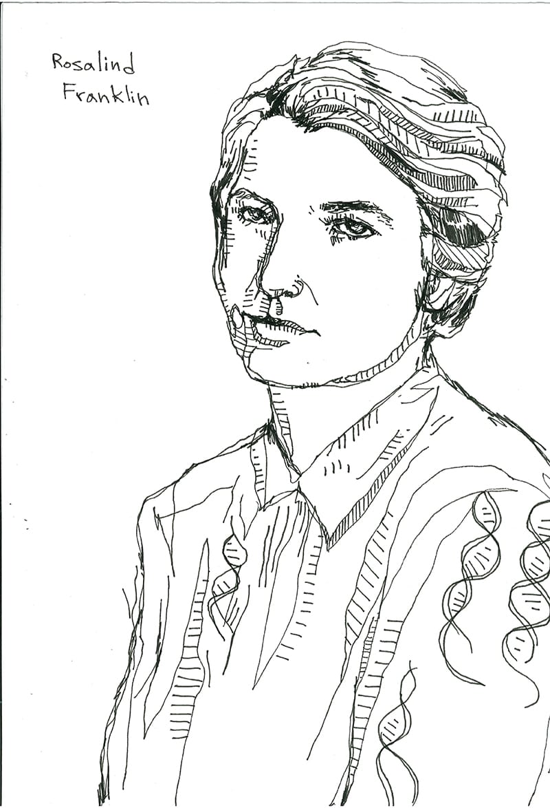 foma - Rosalind franklin A5 ink on paper 2013