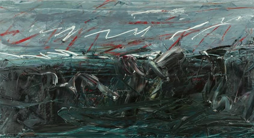 אלכס קרמר, "גיא בן-הינום", 2005, שמן על בד, 180X93 ס"מ