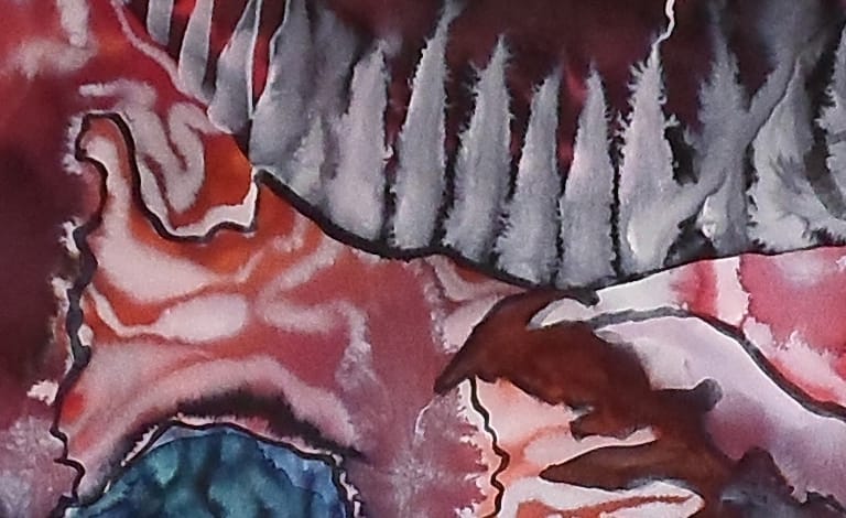 פרט מתוך penis envy 2013 צבעי מיים על נייר 70×100 ס"מ