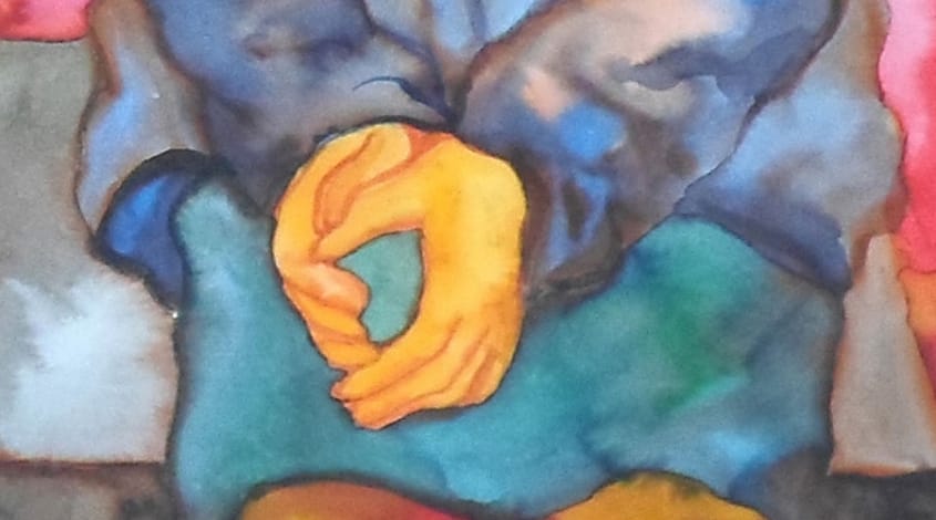פרט מתוך Time of My Life, 2013 צבעי מיים על נייר 70x300 ס"מ