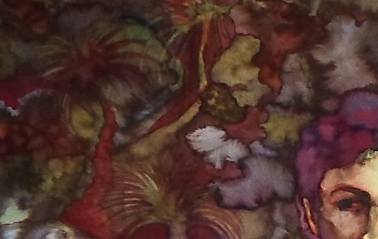 פרט מתוך which witch 2014 צבעי מיים על נייר 140×100 ס"מ