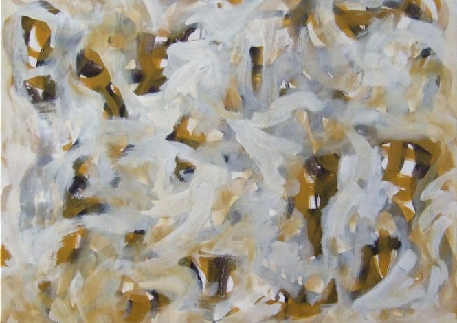"פרומו", מירה צדר, תערוכת יחיד בגלריה שרה ארמן, תל-אביב (גורדון 29). סדרה של ציורי שמן מופשטים וכמה אובייקטים 