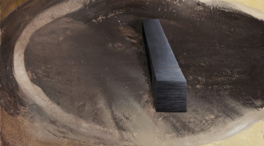 כרמלה וייס, "סרקופג", שמן על בד, 70X90 ס"מ, 2014