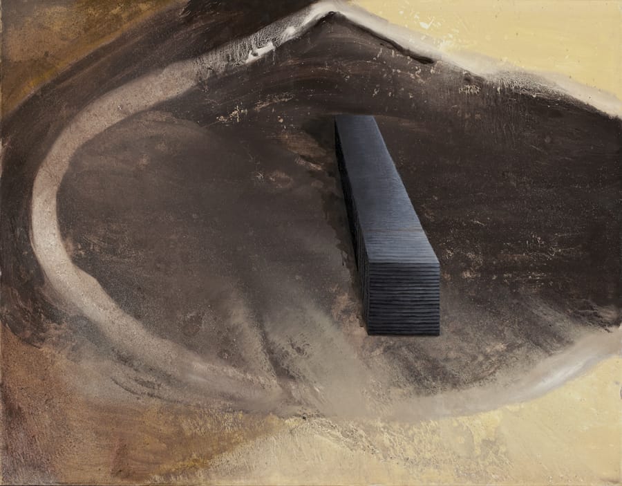 כרמלה וייס, "סרקופג", שמן על בד, 70X90 ס"מ, 2014