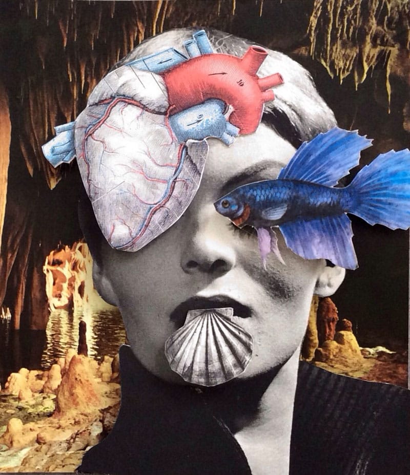 דינה גולדשטיין, Suspicious Minds, קולאז׳, 2014