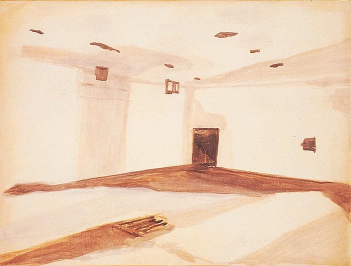 Luc Tuymans Gaskamer (Gas Chamber), 1986 oil on canvas 19 x 27