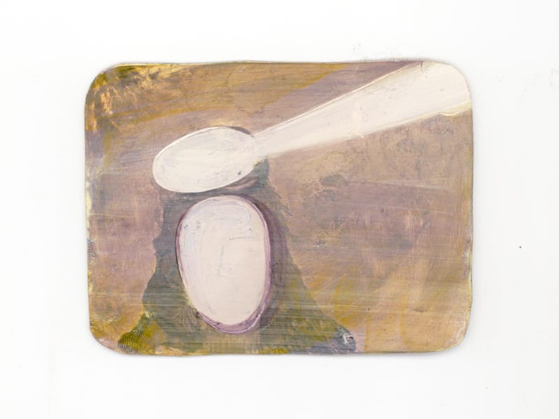 דיסקית, שמן על פורמיקה, 9/12 ס"מ, 2015