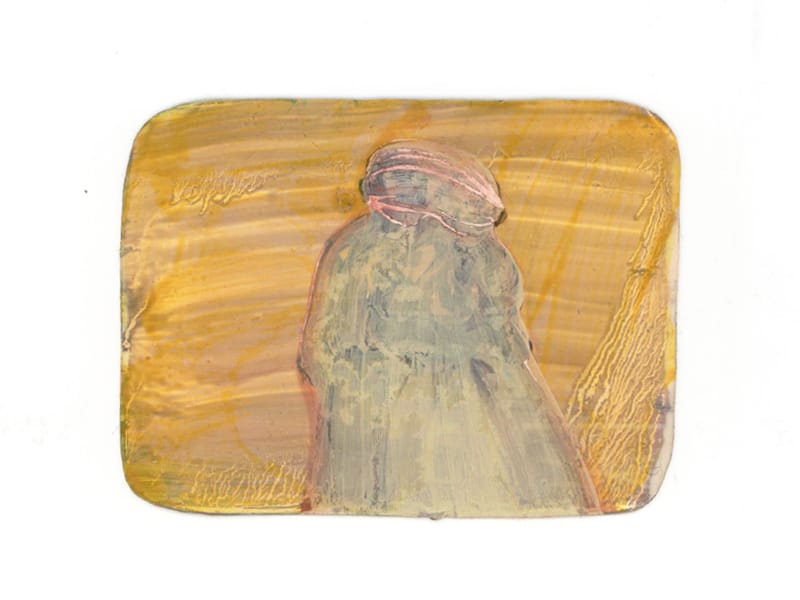 קרמל, שמן על פורמיקה, 9/12 ס"מ, 2015