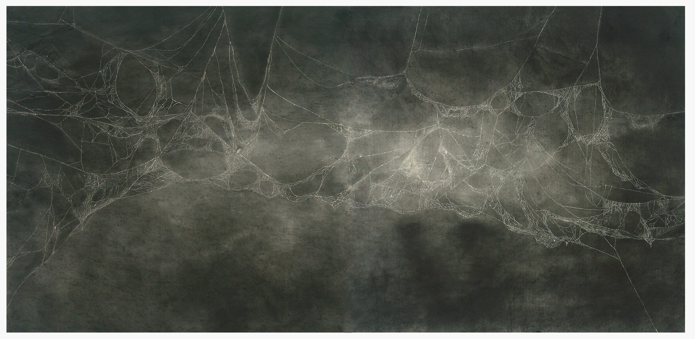 דרור בן-עמי, Webs II, פחם על נייר, 2014 