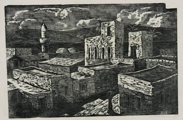 יעקב שטיינהרט - נוף ירושלים, 1937