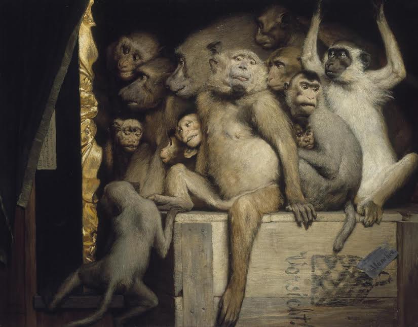 Gabriel Cornelius von Max, Monkeys as Judges of Art, 1889