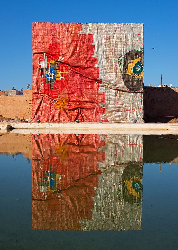 Installation view: “Goshka Macuga: Time as Fabric,” New Museum. Photo: Maris Hutchinson / EPW Studio