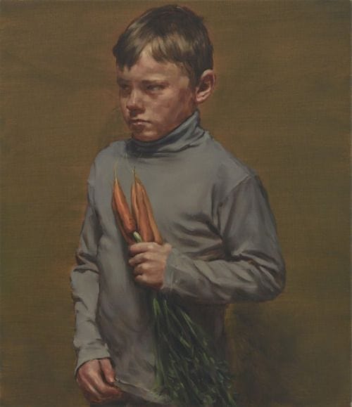 מיכאל בורמנס, ילד עם גזרים, 2016