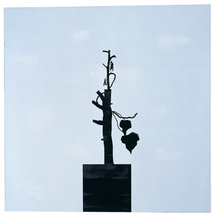 לארי אברמסון, הצרעה III, 2001, שמן על בד, 150/150 ס"מ, אוסף פרטי